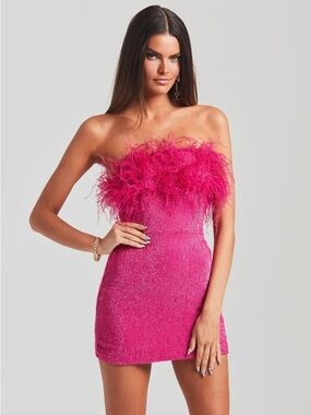 retrofete pink strapless dress Shawn Maxi Dress  Retrofete